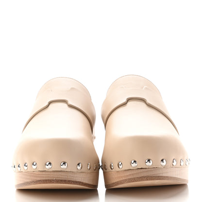 Hermes Calfskin Calya Mules 36 Hetre 2 of 14