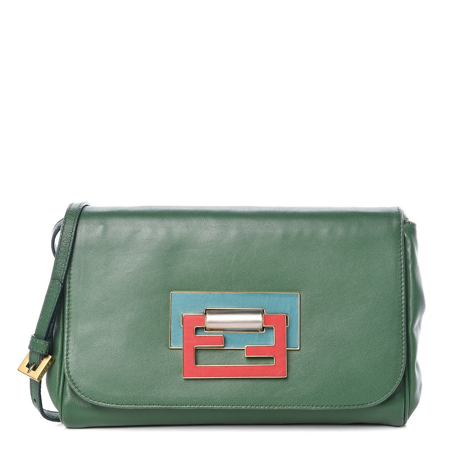 Nappa Flap Bag Green