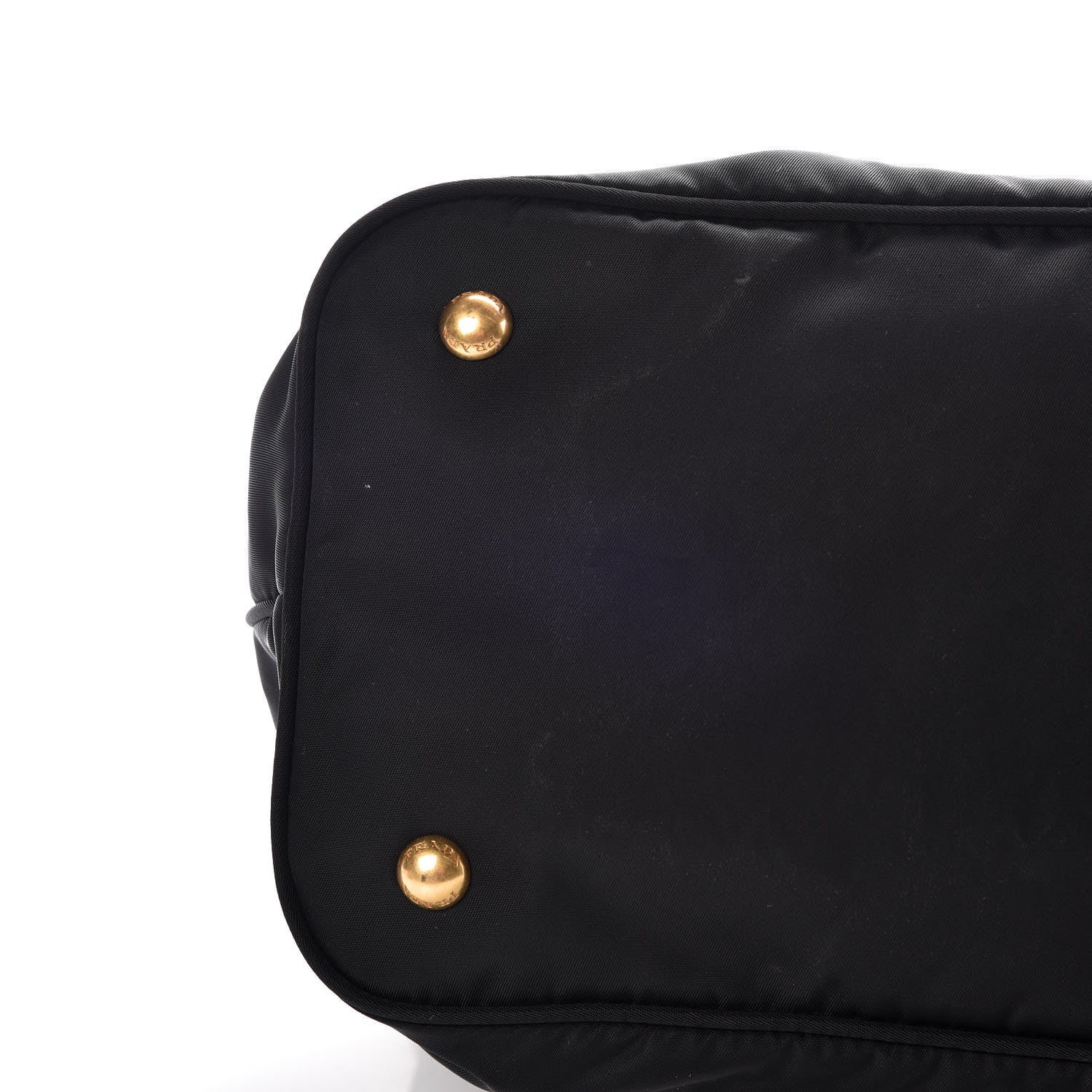 Prada Tessuto Nylon Soft Calf Tote Black 10 of 12
