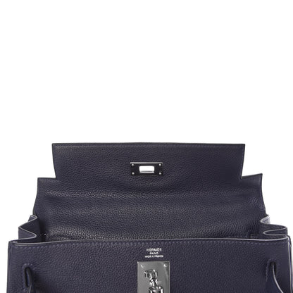 Hermes Togo Kelly Retourne 28 Bleu Nuit 31 of 37