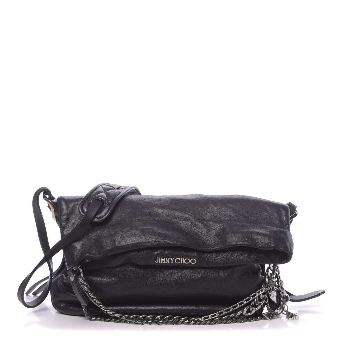 Lambskin Small Biker Hobo Black