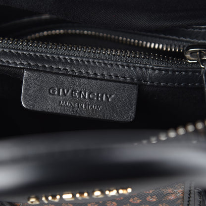 Givenchy Textured Coated Canvas Paisley Print Small Antigona Black 6 of 10