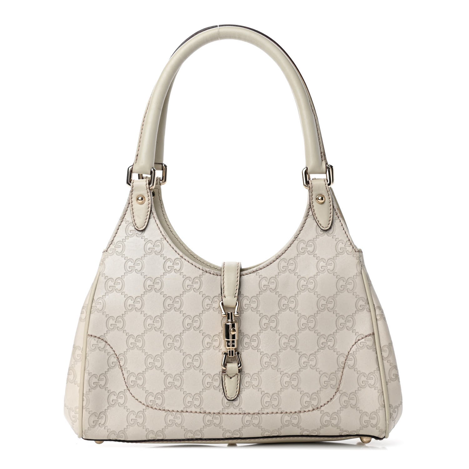 Gucci Guccissima Mini Jackie Hobo Off White 1 of 4