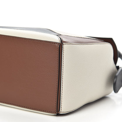 Loewe Calfskin Small Puzzle Bag Brunette Soft White Black 11 of 11