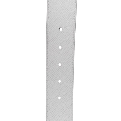 Louis Vuitton Taiga Monogram 40mm LV Initiales Belt 100 40 White 3 of 7