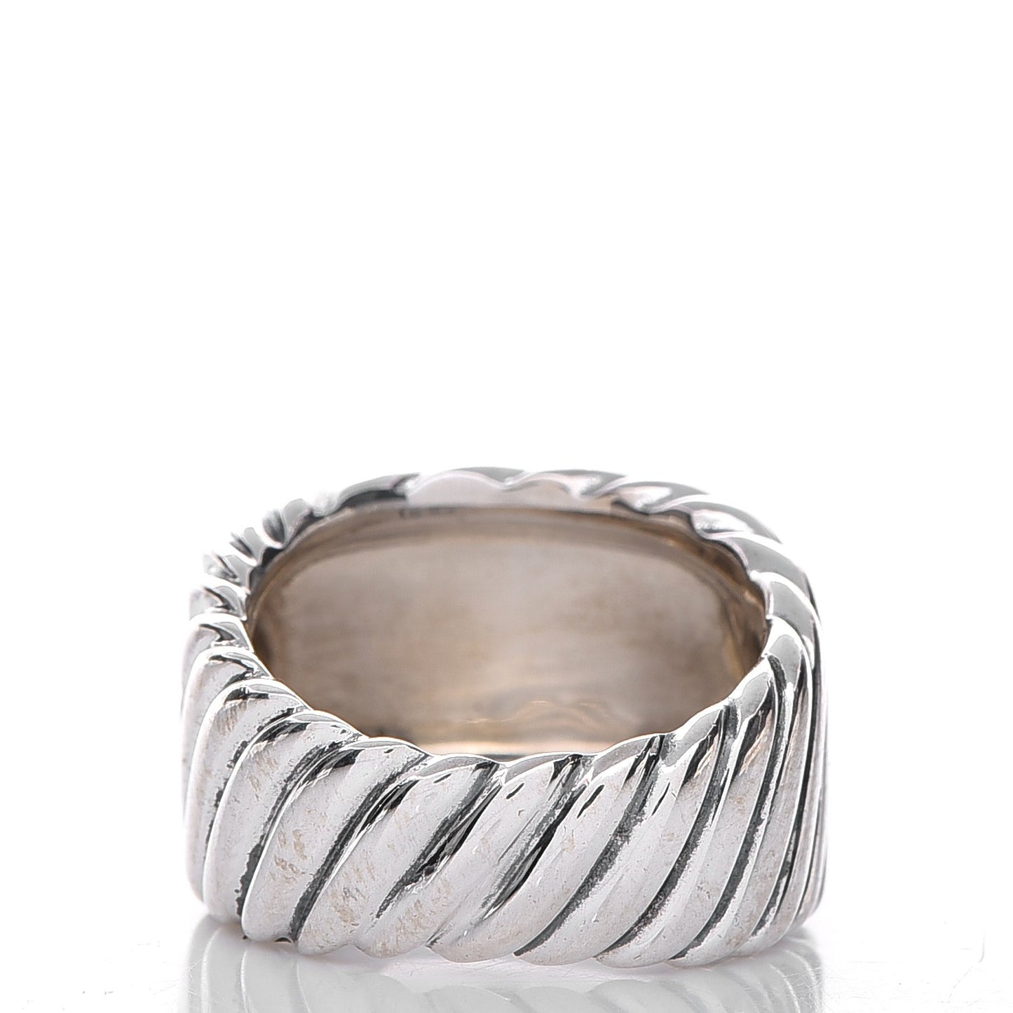 Sterling Silver Sculpted Cable Ring 6