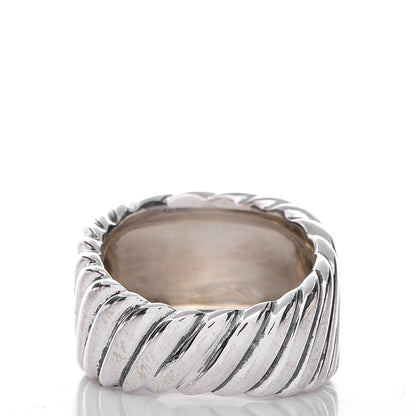 David Yurman Sterling Silver Sculpted Cable Ring 6 4 of 7