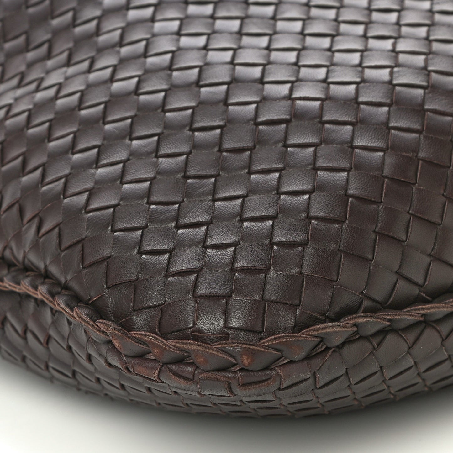 Nappa Intrecciato Large Veneta Hobo Ebano