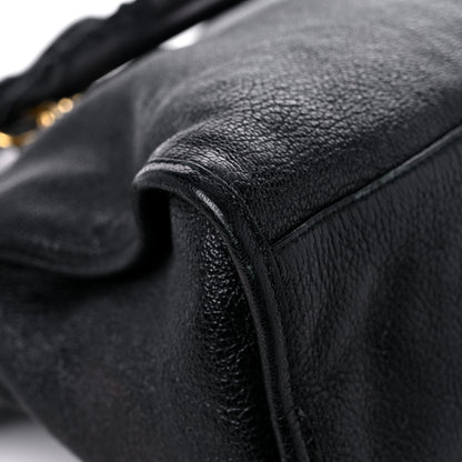 Balenciaga Chevre Gold Metallic Edge Hardware City Black 9 of 28