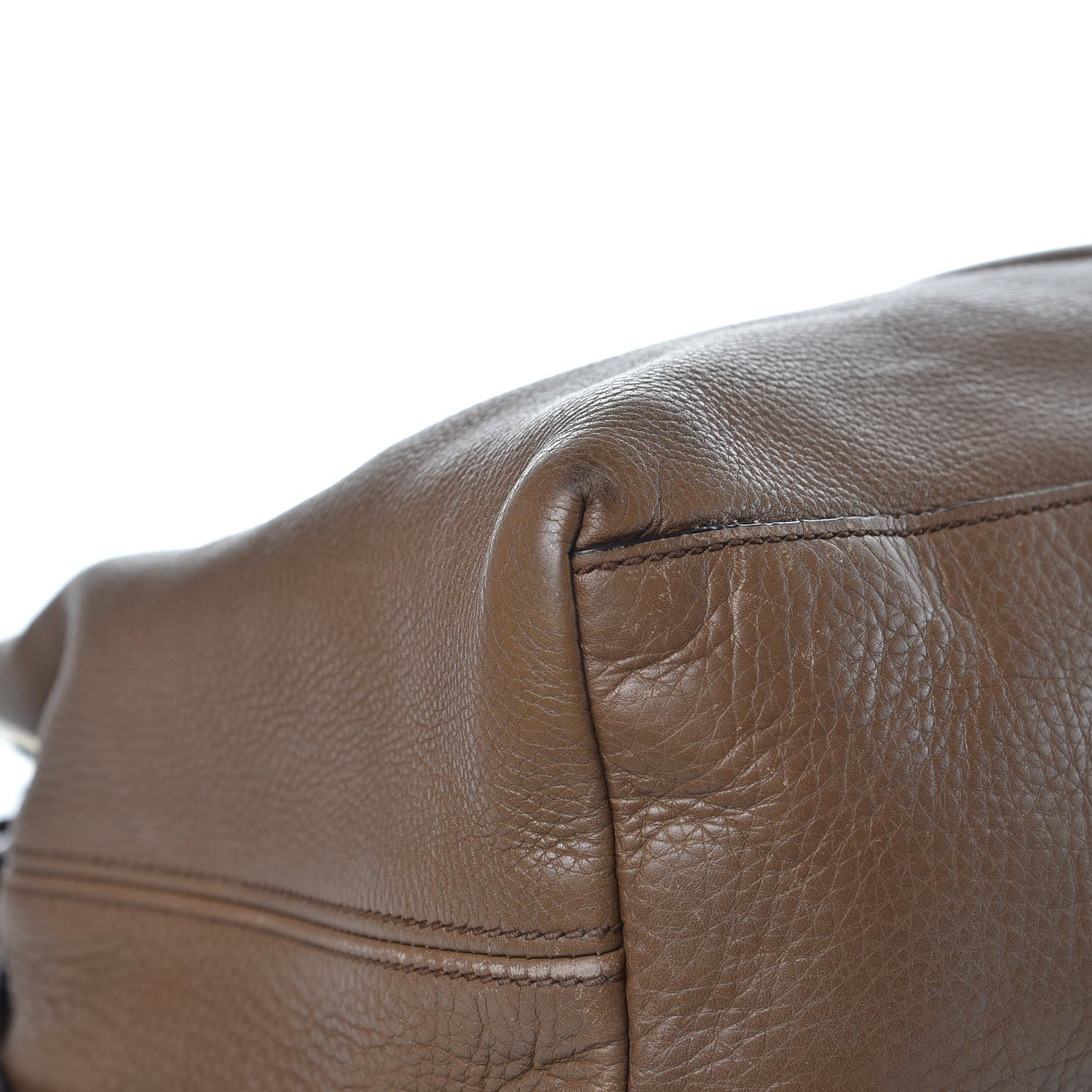 Gucci Pebbled Calfskin Medium Soho Chain Shoulder Bag Maple Brown 11 of 21