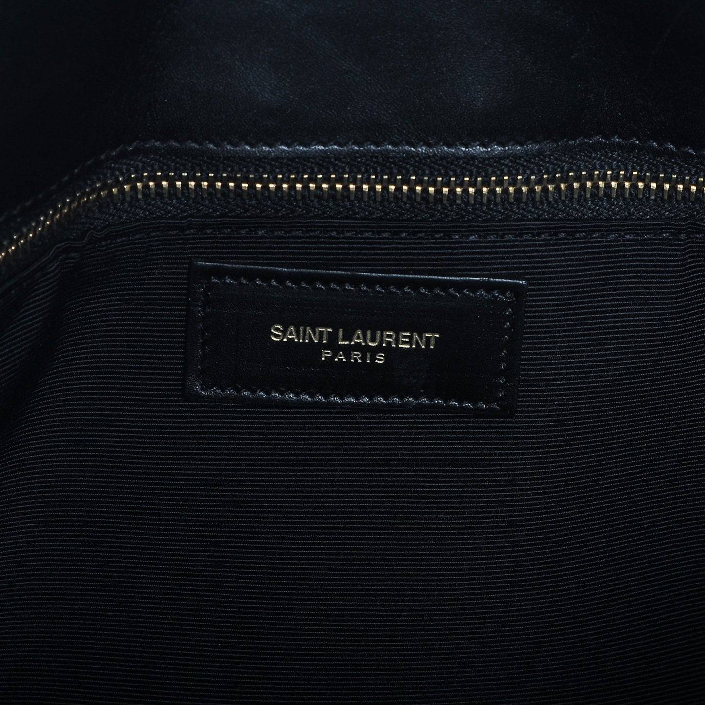 Calfskin Classic Monogram Shopping Bag Black