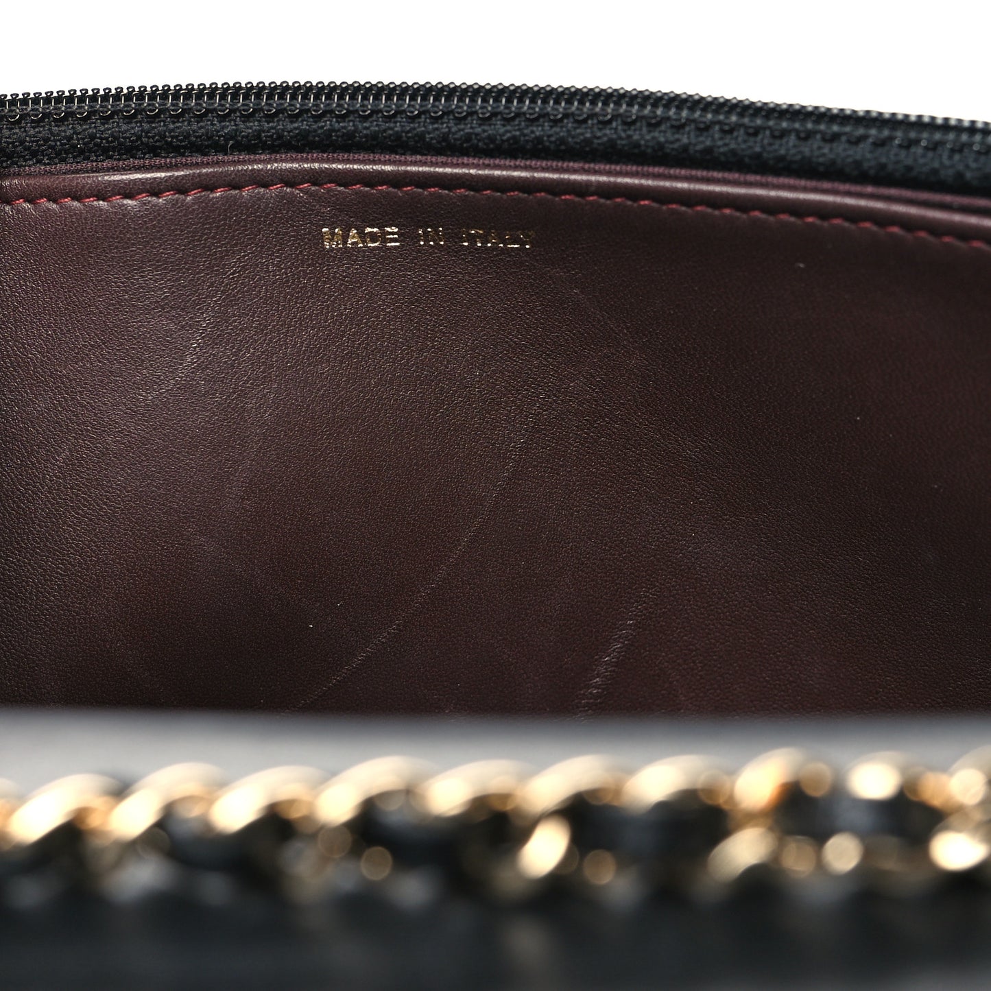 Lambskin Quilted Trendy CC Wallet On Chain WOC Black