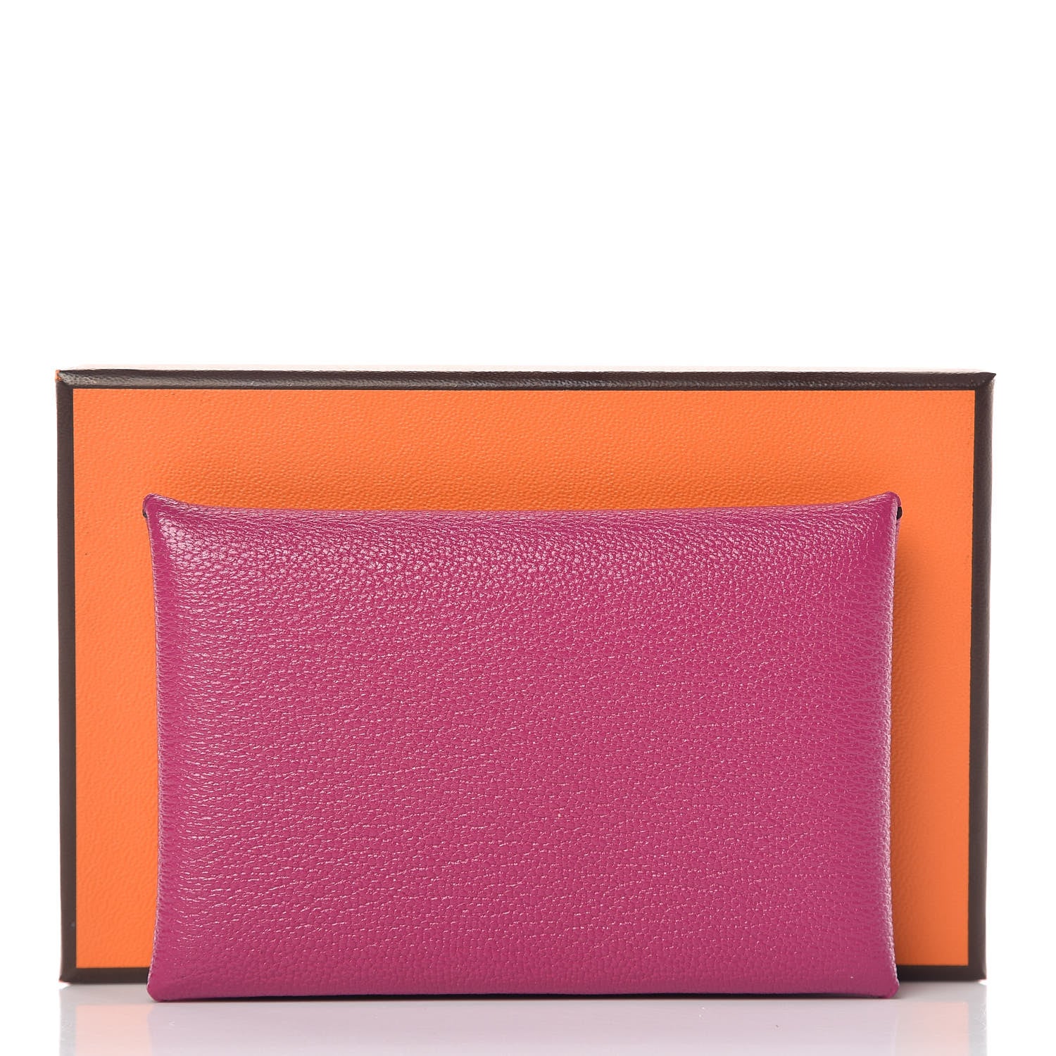 Hermes Chevre Mysore Calvi Card Case Rose Pourpre 7 of 7