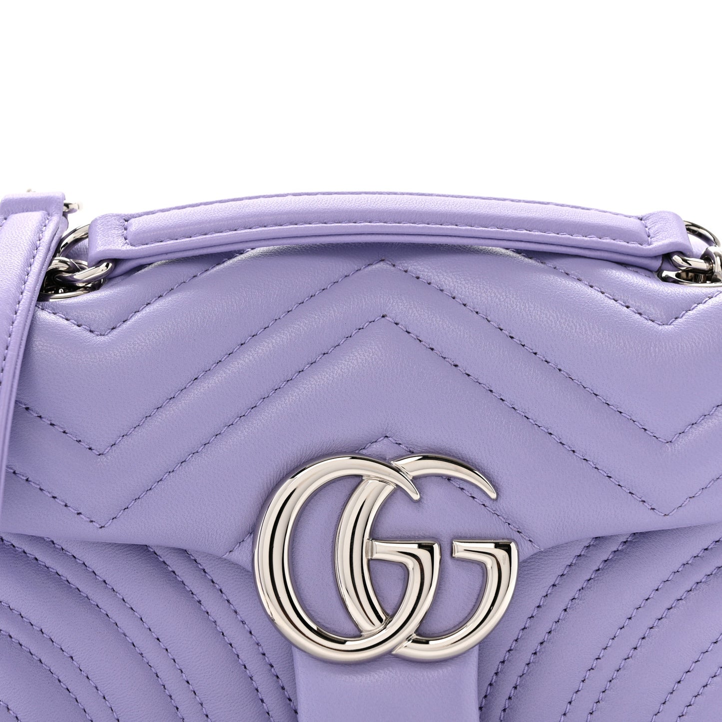 Lambskin Matelasse Small GG Marmont Shoulder Bag Lapis
