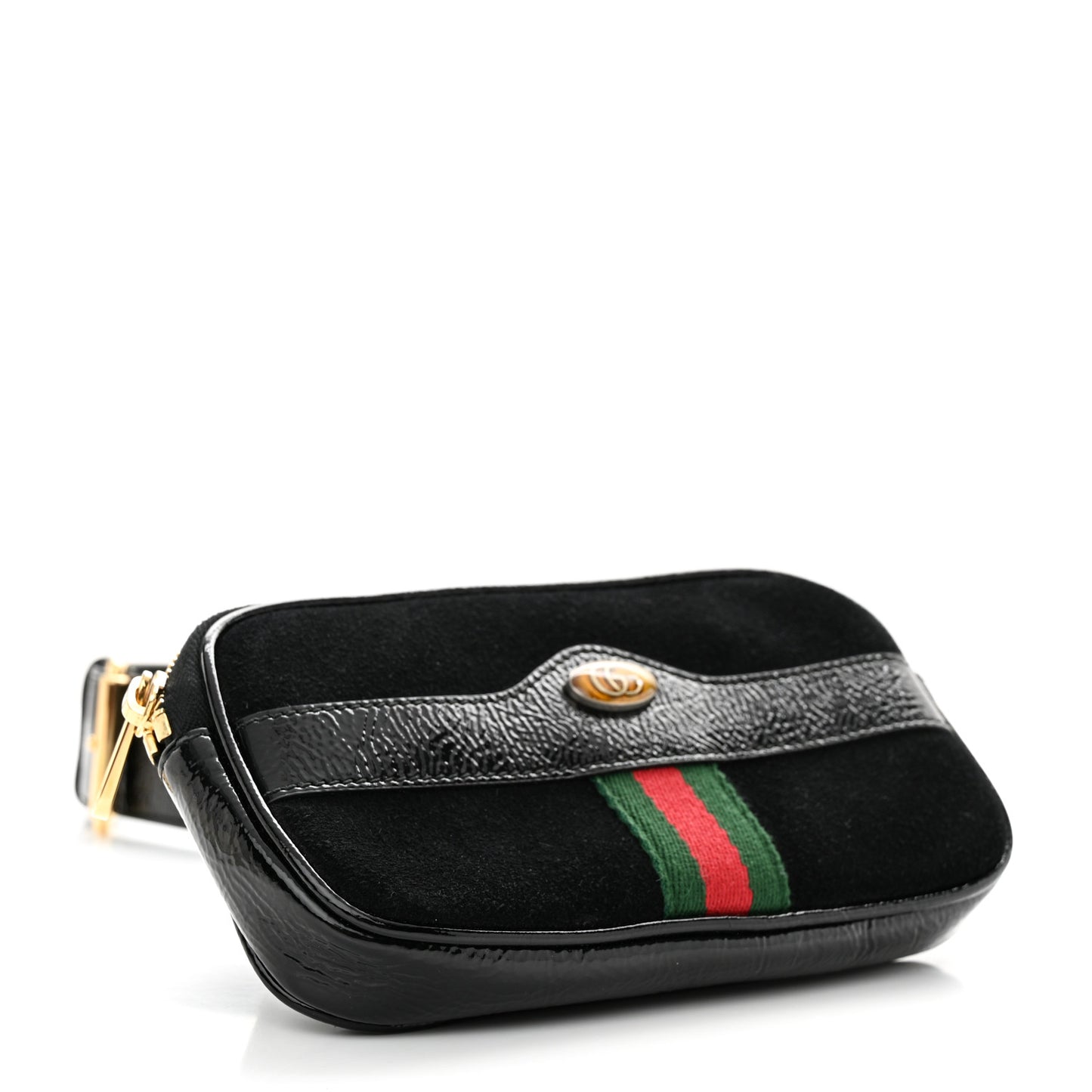 Grained Calfskin Ophidia Belted iPhone Case 95 38 Black