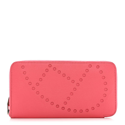 Hermes Chevre Mysore Evelyne Long Wallet Rose Tyrien 1 of 13