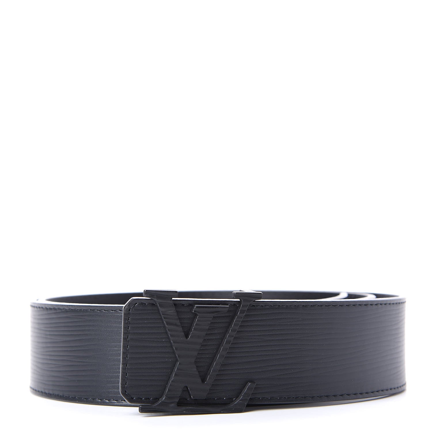 Louis Vuitton Epi LV Initiales Belt 95 38 Black 1 of 6