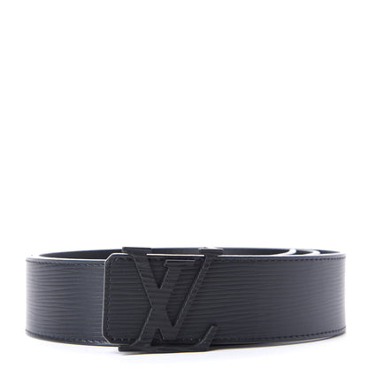 Louis Vuitton Epi LV Initiales Belt 95 38 Black 1 of 6