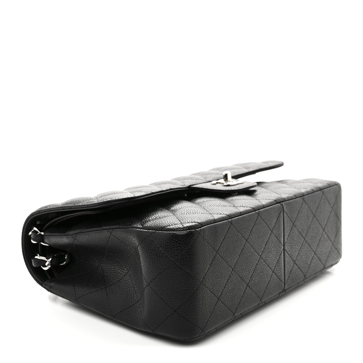 Chanel Caviar Quilted Jumbo Double Flap Black 4 of 10