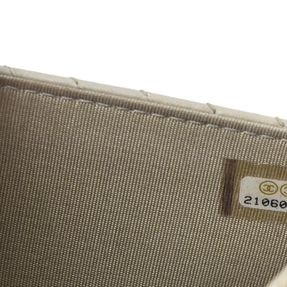 Chanel Lambskin Chevron Quilted Boy Wallet On Chain WOC Grey 8 of 10