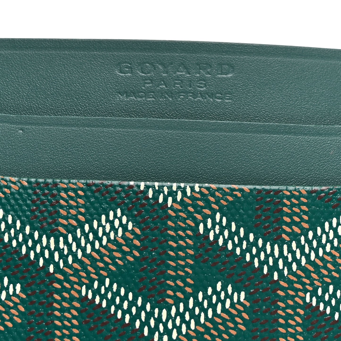 Goyardine Saint Sulpice Card Holder Green
