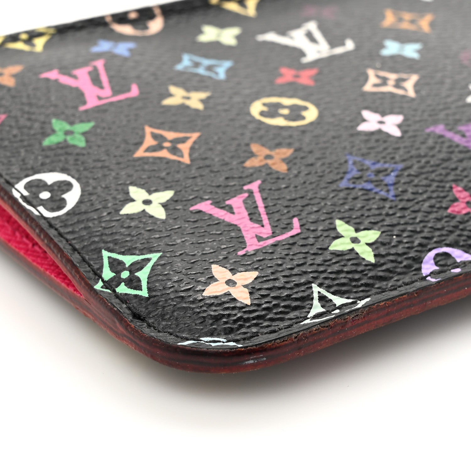 Louis Vuitton Monogram Multicolor Key Pouch Black Grenade 7 of 10