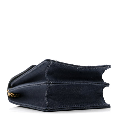 Christian Dior Denim Studded Vertical Diorama Blue 3 of 12