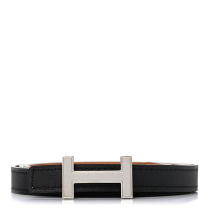 Hermes Swift Epsom 13mm Focus Belt 85 Black Gold 1 of 4