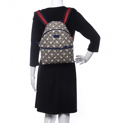 Gucci GG Supreme Monogram Stars Childrens Backpack Beige Ebony Yellow Royal 2 of 10
