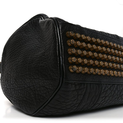 Alexander Wang Pebbled Lambskin Rockie Black Antique Brass Hardware 8 of 9
