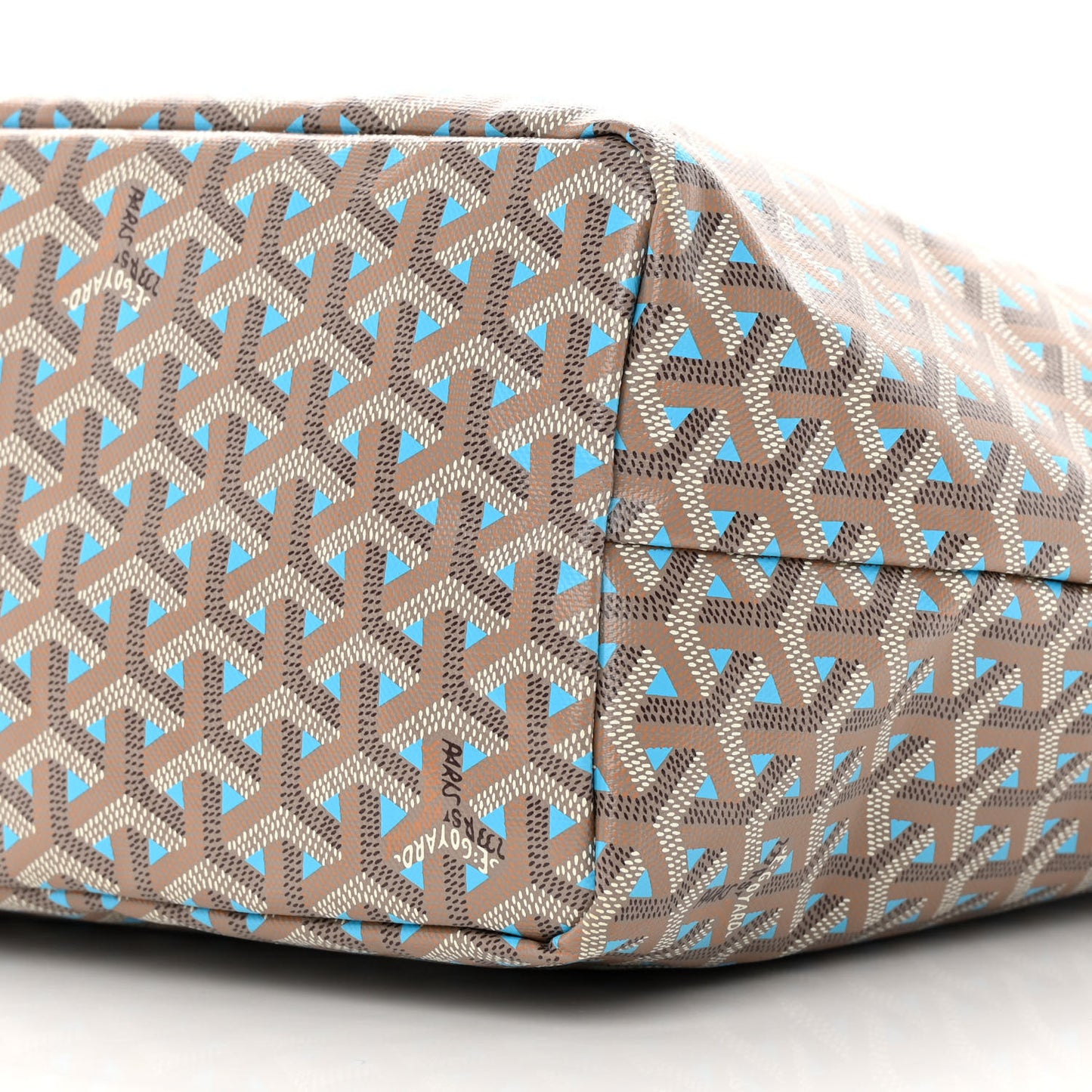 Goyardine Saint Louis Claire Voie PM Grege Turquoise