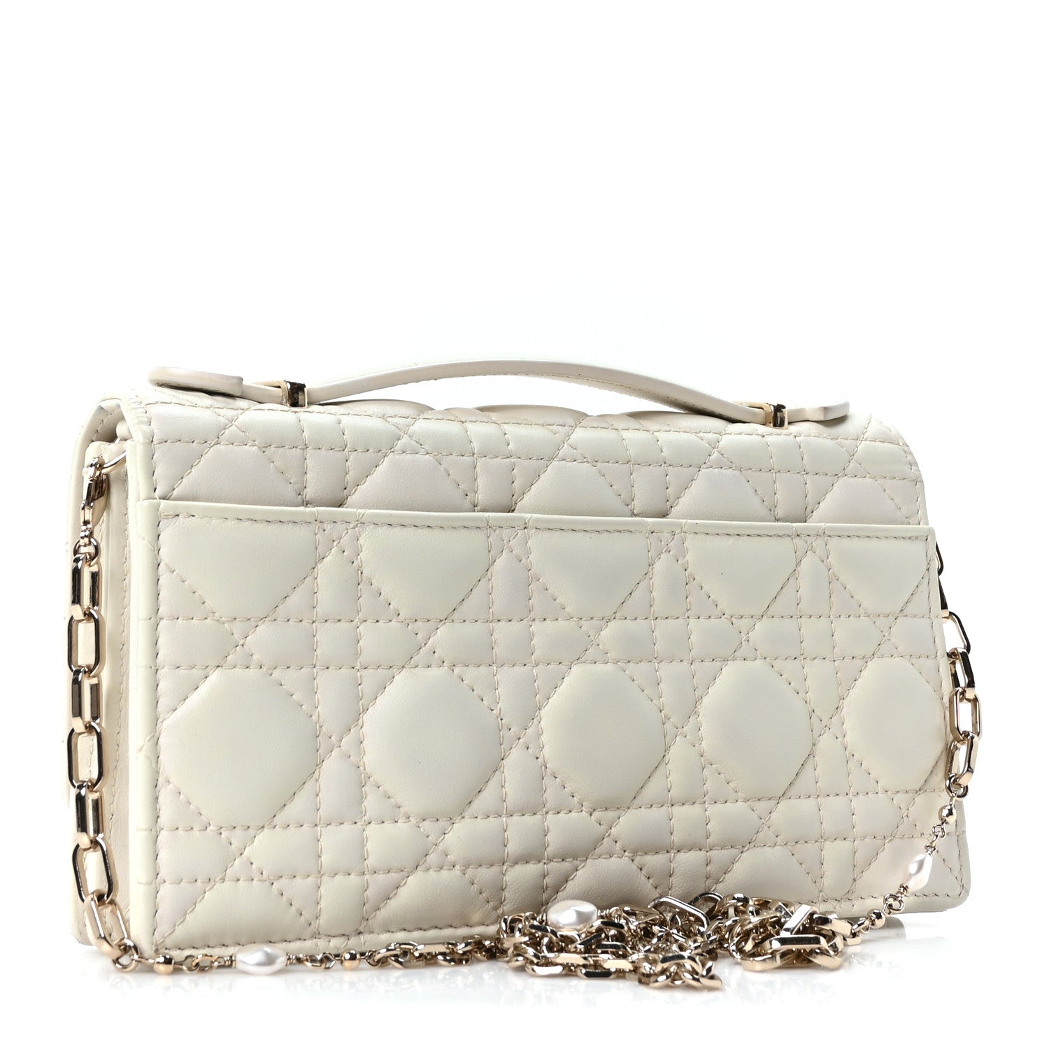 Christian Dior Lambskin Cannage Mini My Dior Bag Latte 3 of 11