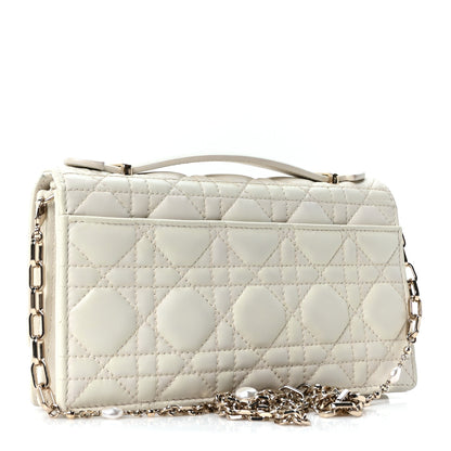 Christian Dior Lambskin Cannage Mini My Dior Bag Latte 3 of 11