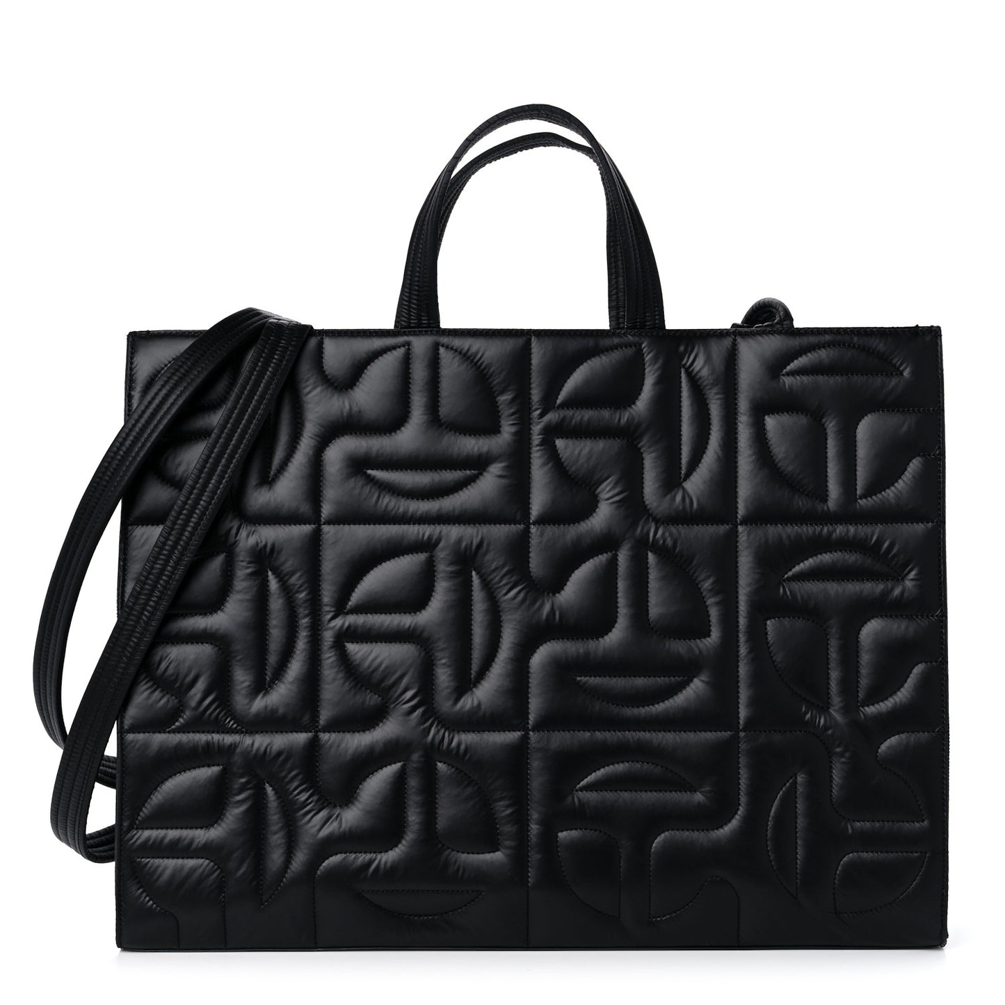 x MOOSE KNUCKLES Nylon Quilted Large Shopping Bag Black