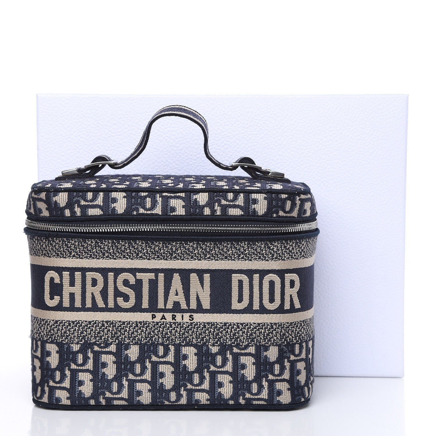 Christian Dior Oblique Diortravel Vanity Case Blue 9 of 10