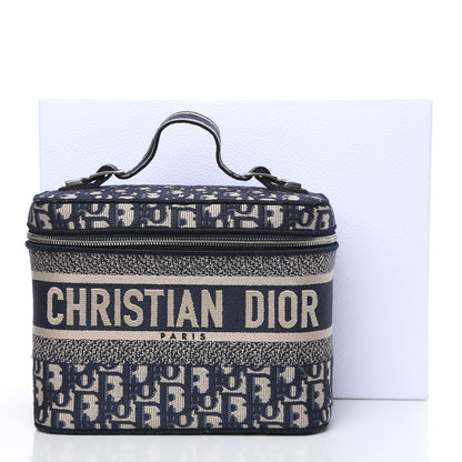 Christian Dior Oblique Diortravel Vanity Case Blue 9 of 10