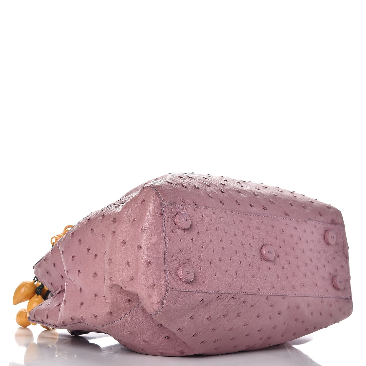 Ostrich Crocodile Mango Tote Purple