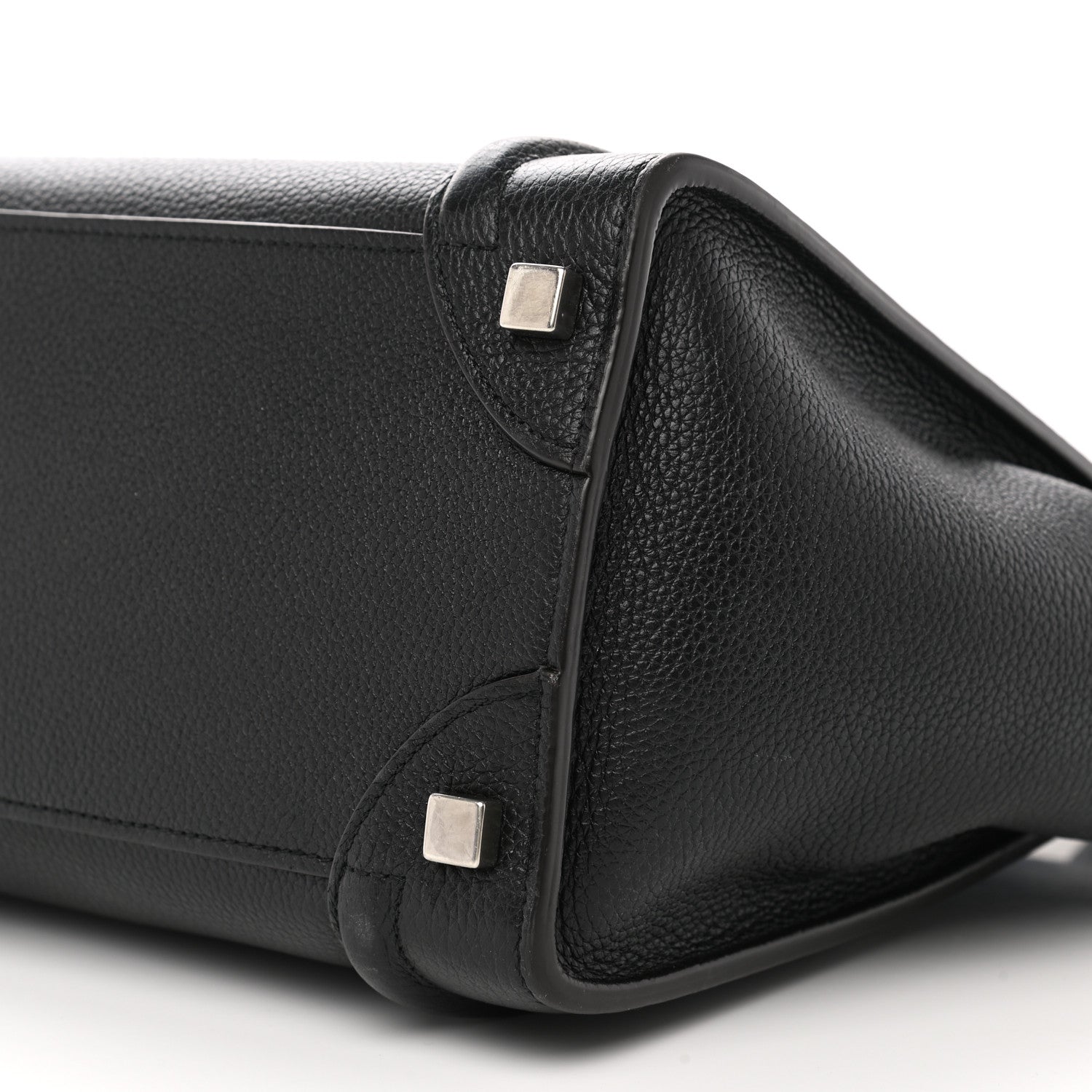 Celine Drummed Calfskin Micro Luggage Black 11 of 15