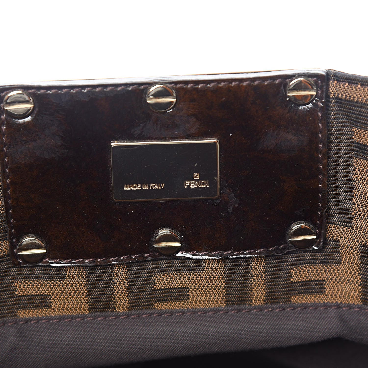 Fendi Zucca Mia Tote Tobacco 6 of 10