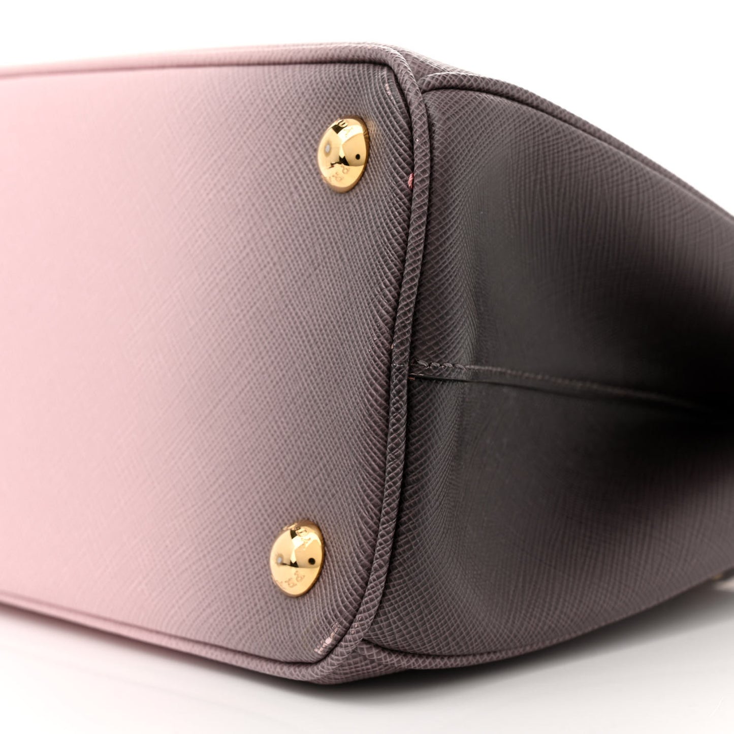 Saffiano Lux Small Galleria Double Zip Tote Gradient Alabaster Pink