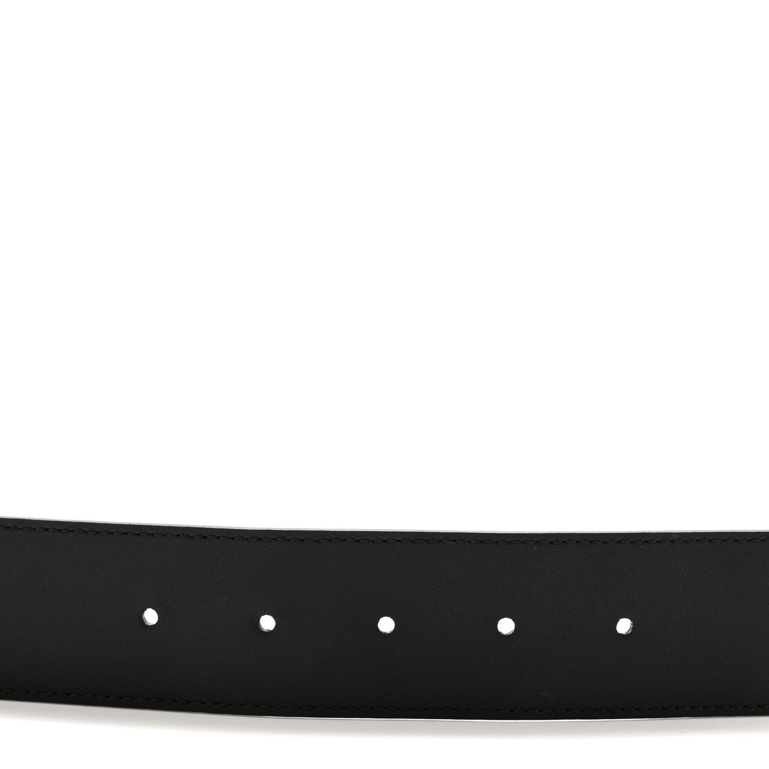 Gucci Textured Dollar Calfskin Criss-Cross Double G Memorable Buckle 40mm Belt 85 34 Black 4 of 7
