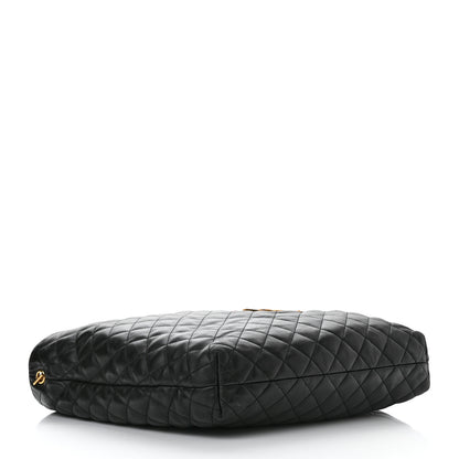 Saint Laurent Lambskin Quilted Maxi Icare Shopping Tote Black 5 of 10