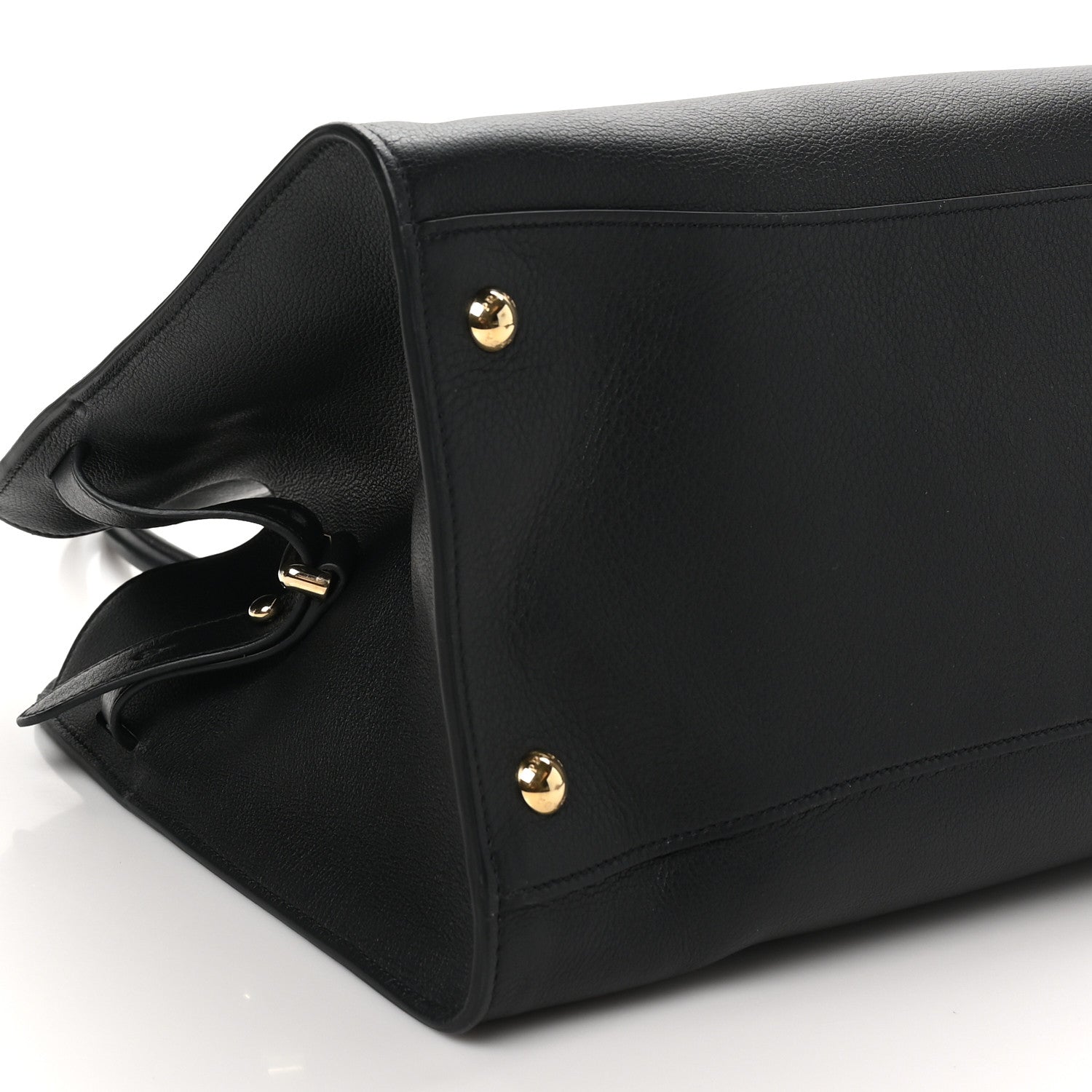 Prada Soft Grain Calfskin Large Tote Bag Black 8 of 9
