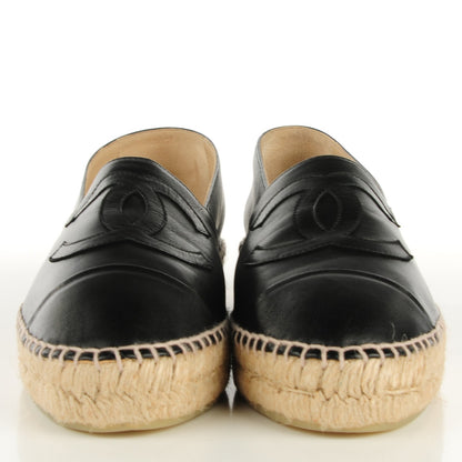 Chanel Lambskin CC Espadrilles 41 Black 2 of 8