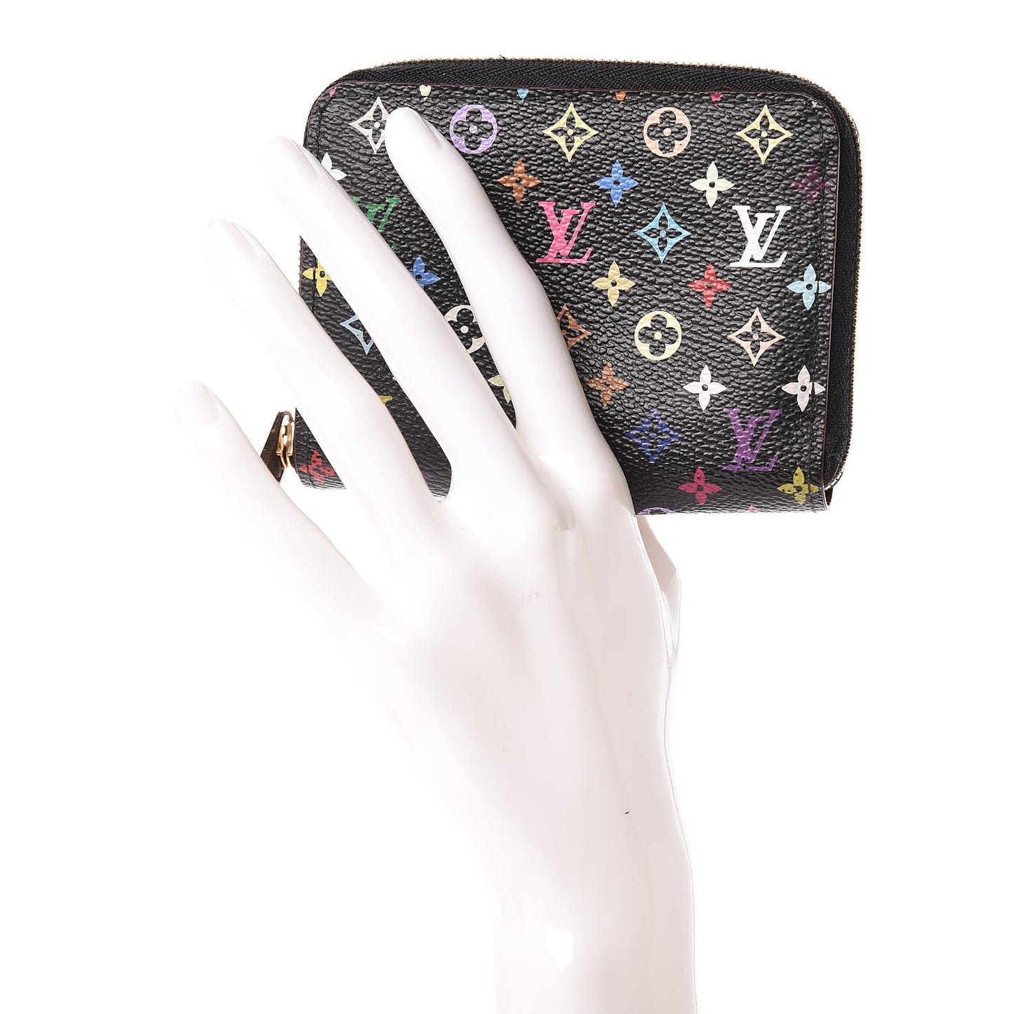 Monogram Multicolor Zippy Coin Purse Black Grenade