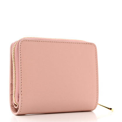 Gucci Textured Calfskin Script Logo Mini Wallet Perfect Pink 3 of 9