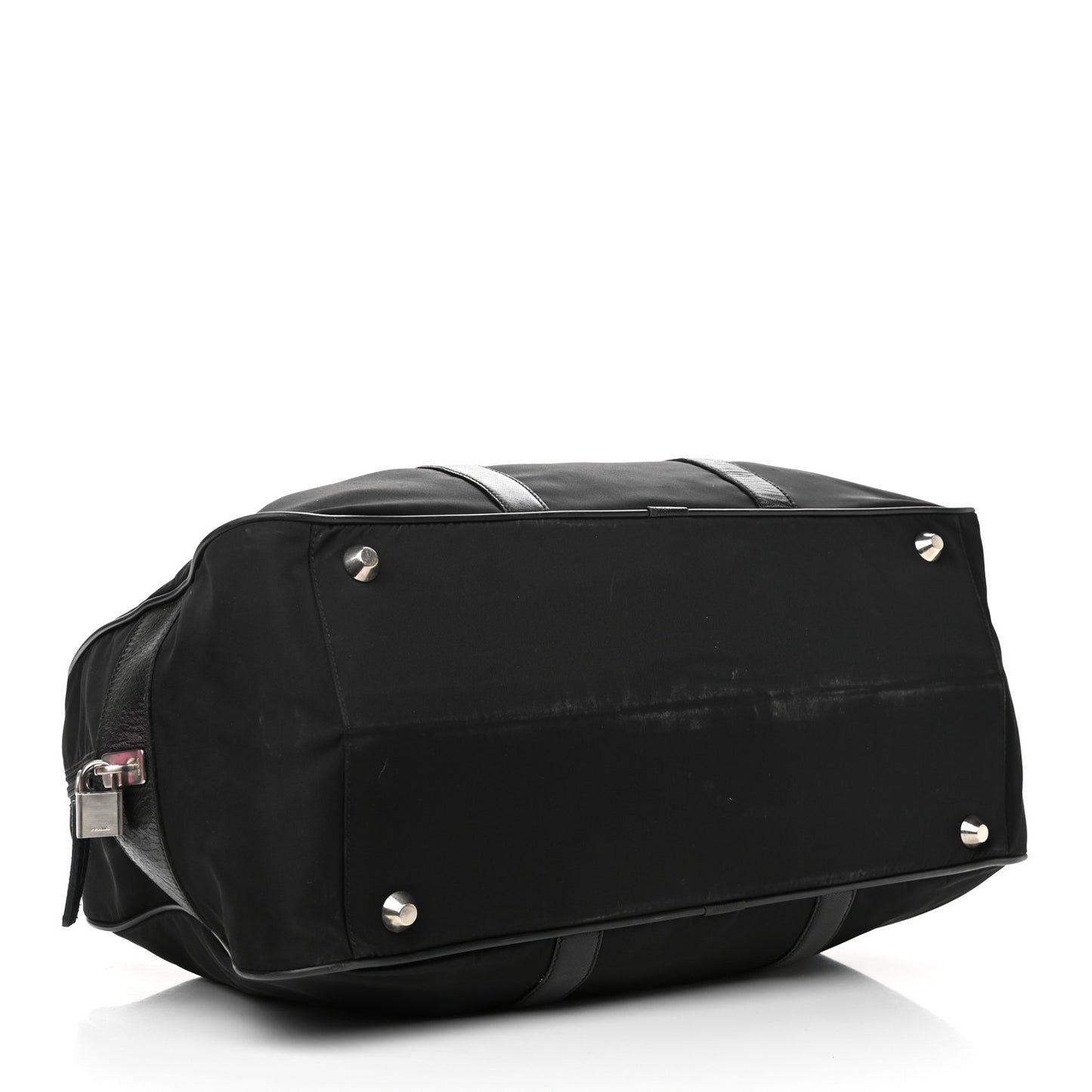 Tessuto Nylon Saffiano Duffle Black