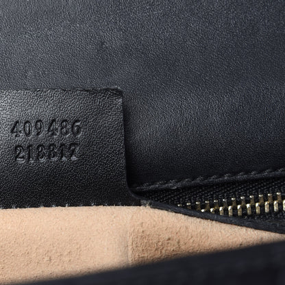 Gucci Guccissima Medium Padlock Shoulder Bag Black 8 of 17