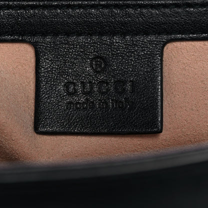 Gucci Calfskin Matelasse Large GG Marmont Shoulder Bag Black 6 of 9