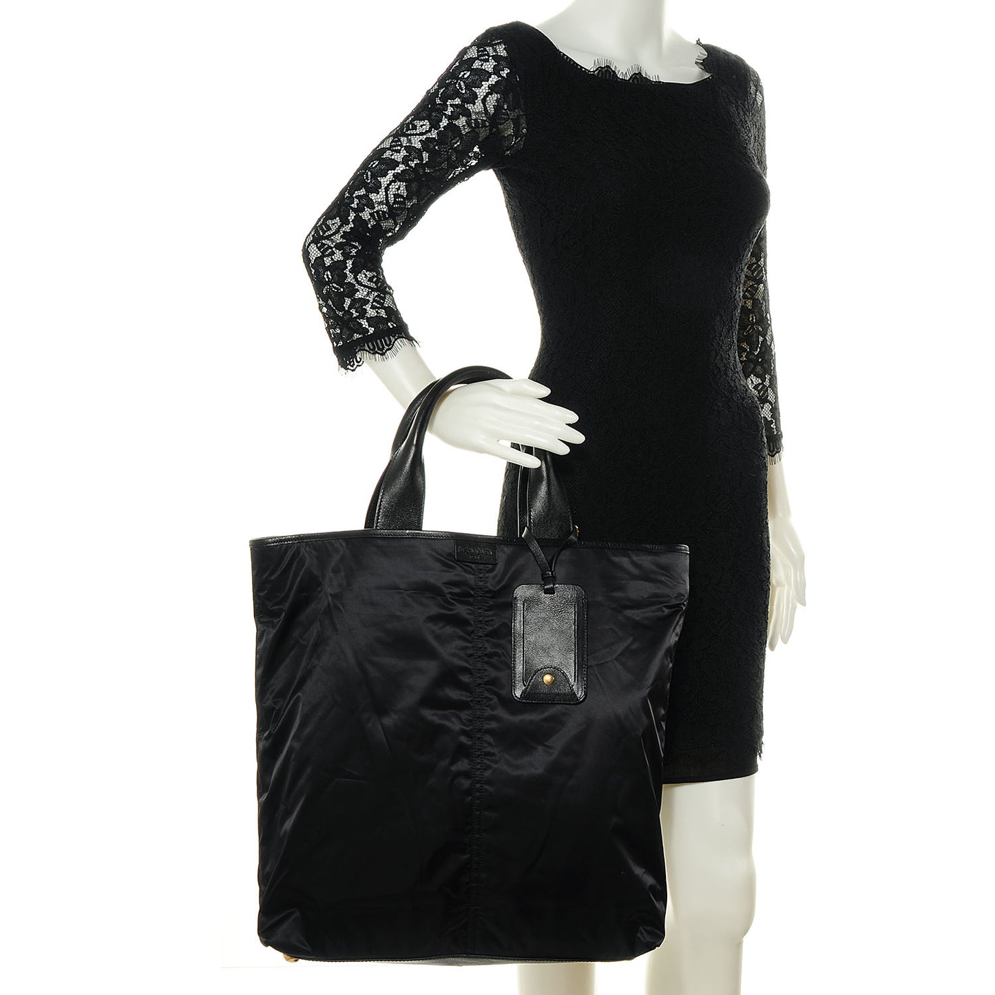 Satin Tanger Tote Black
